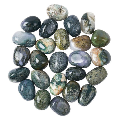 Moss Agate Tumblestone | Medium