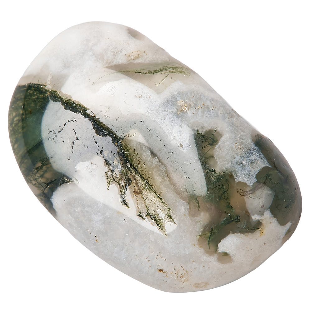 Moss Agate Tumblestone | Medium