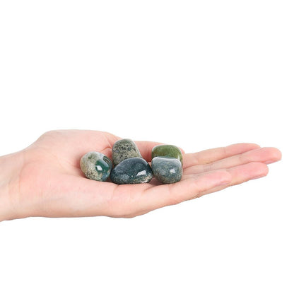 Moss Agate Tumblestone | Medium