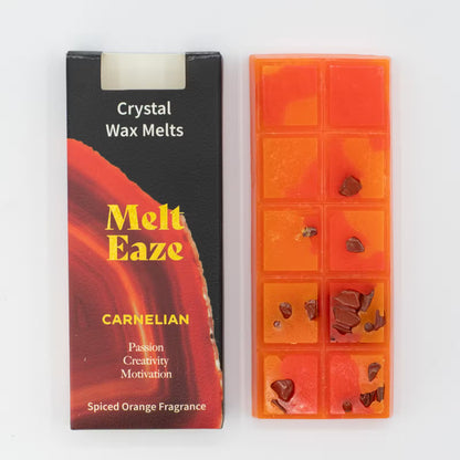 Spiced Orange & Carnelian Crystal Wax Melts