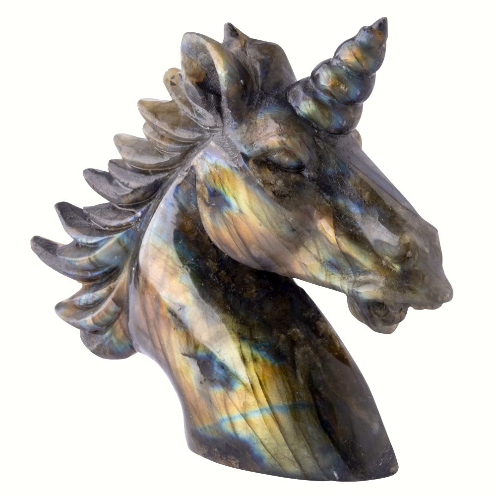 Labradorite Unicorn Head - Crystal Nest