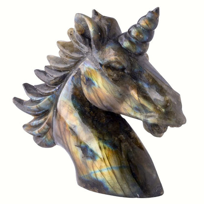 Labradorite Unicorn Head - Crystal Nest