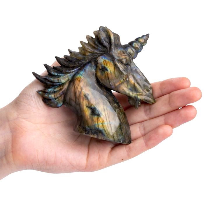 Labradorite Unicorn Head - Crystal Nest