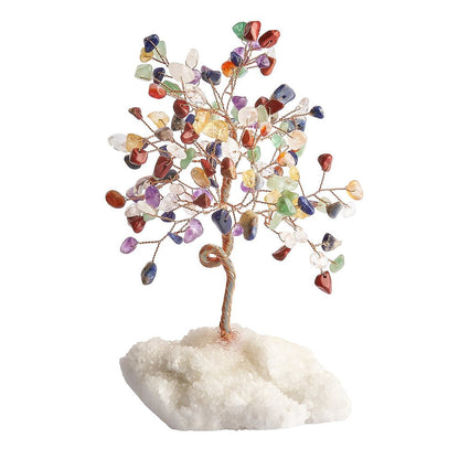Chakra Gemstone Tree with Crystal Base