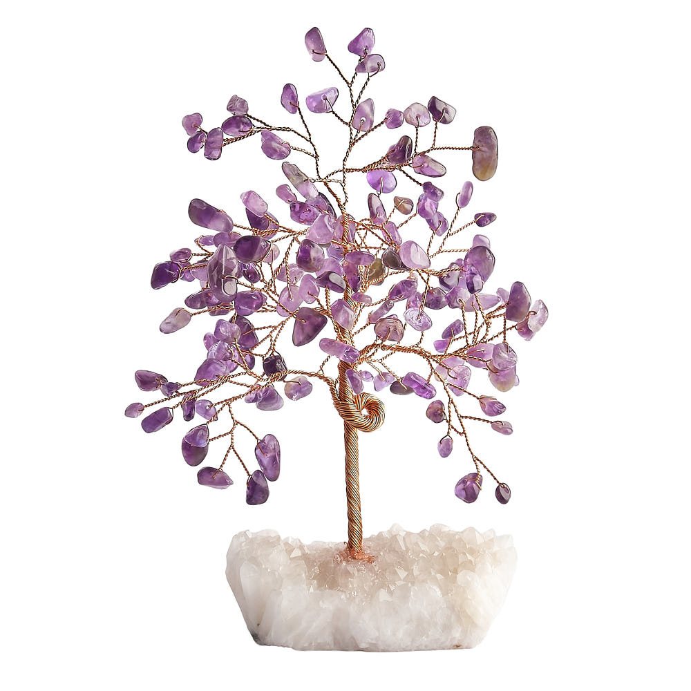 Amethyst Gemstone Tree on Crystal Base - Crystal Nest