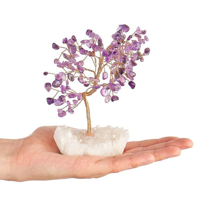 Amethyst Gemstone Tree on Crystal Base - Crystal Nest