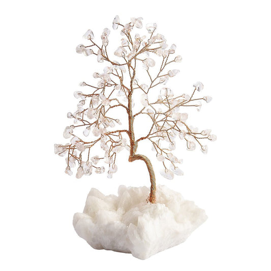 Rock Crystal Gem Tree on Natural Crystal Base