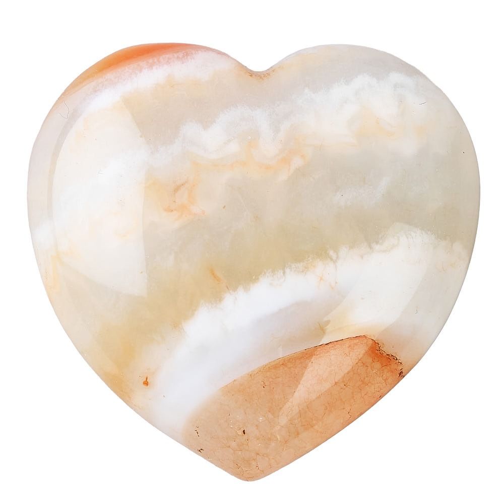 Mini Carnelian Crystal Heart | Passion & Courage - Crystal Nest