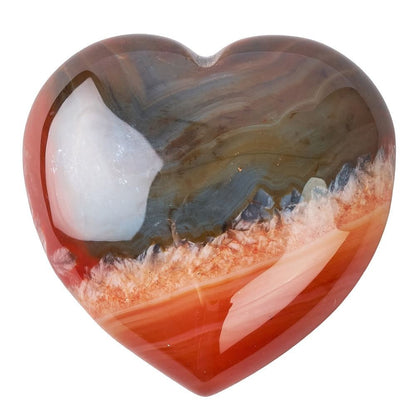 Mini Carnelian Crystal Heart | Passion & Courage - Crystal Nest