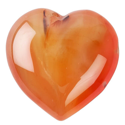 Mini Carnelian Crystal Heart | Passion & Courage - Crystal Nest