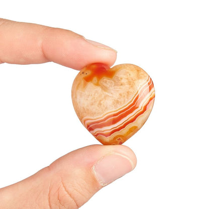 Mini Carnelian Crystal Heart | Passion & Courage - Crystal Nest