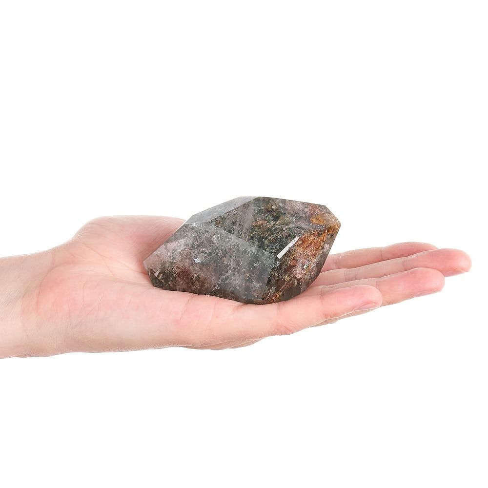 Garden Quartz Prism | Lodolite Crystal Point | Large - Crystal Nest