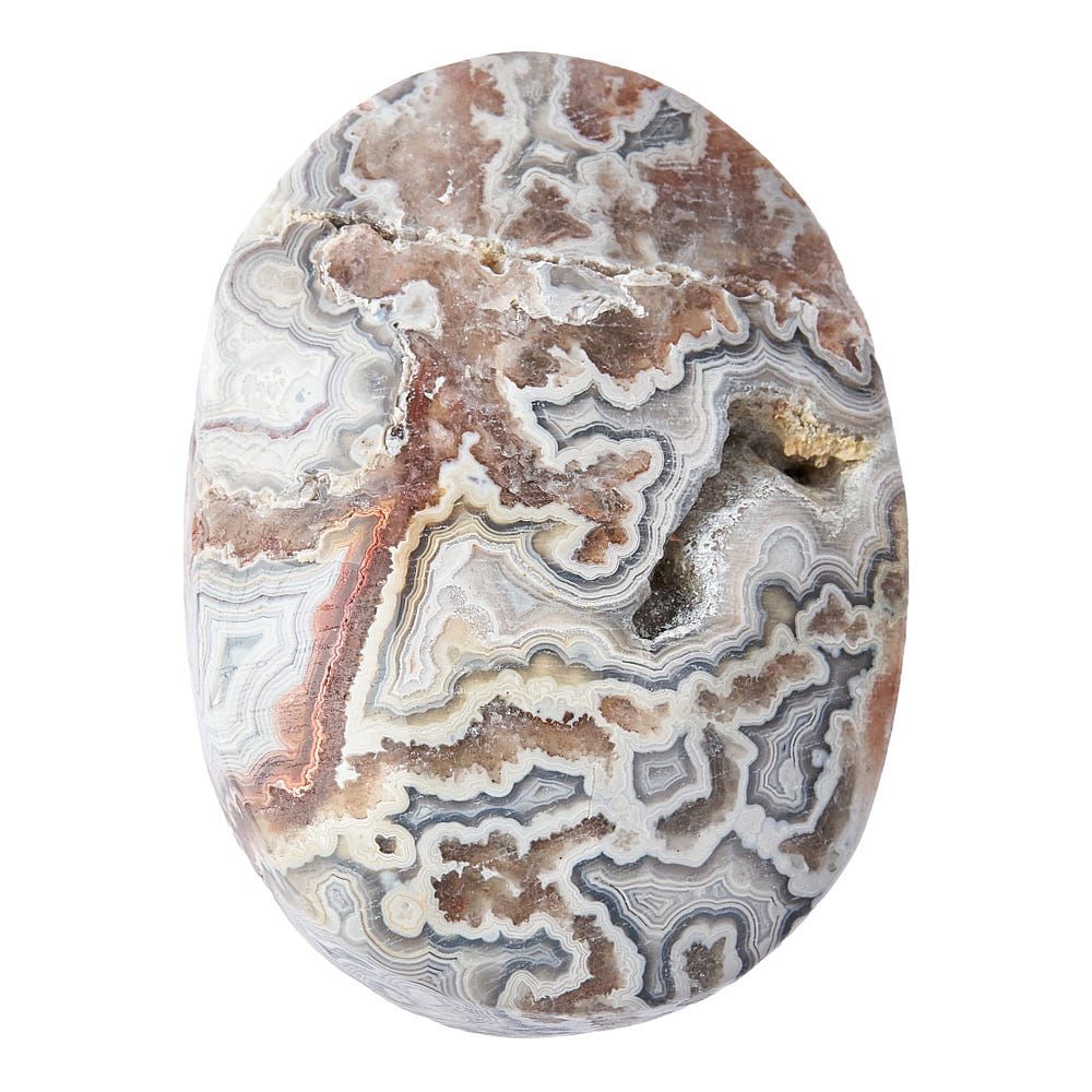 Crazy Lace Agate Smoothstone - Crystal Nest