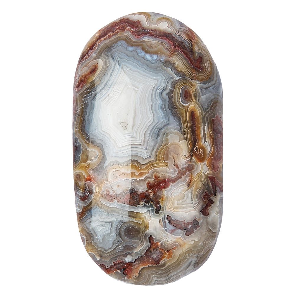 Crazy Lace Agate Smoothstone - Crystal Nest