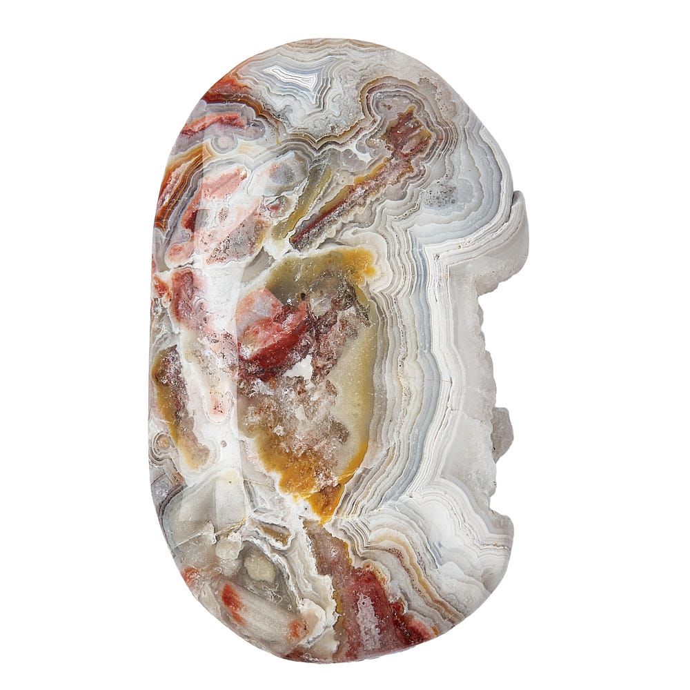 Crazy Lace Agate Smoothstone - Crystal Nest