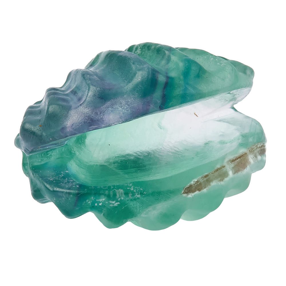 Rainbow Fluorite Crystal Shell