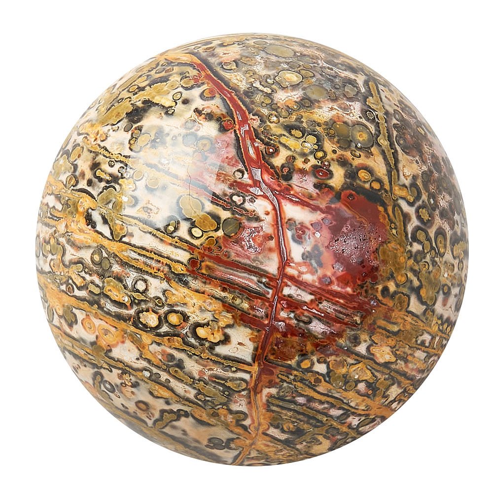 Leopardskin Jasper Sphere | Protection & Grounding Crystal - Crystal Nest