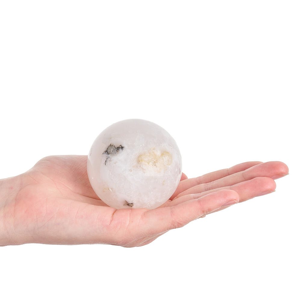 Moroccan Quartz Sphere | With or Without Light Base | 5-6cm - Crystal Nest