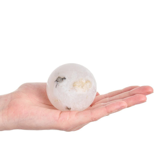 Moroccan Quartz Sphere | With or Without Light Base | 5-6cm - Crystal Nest