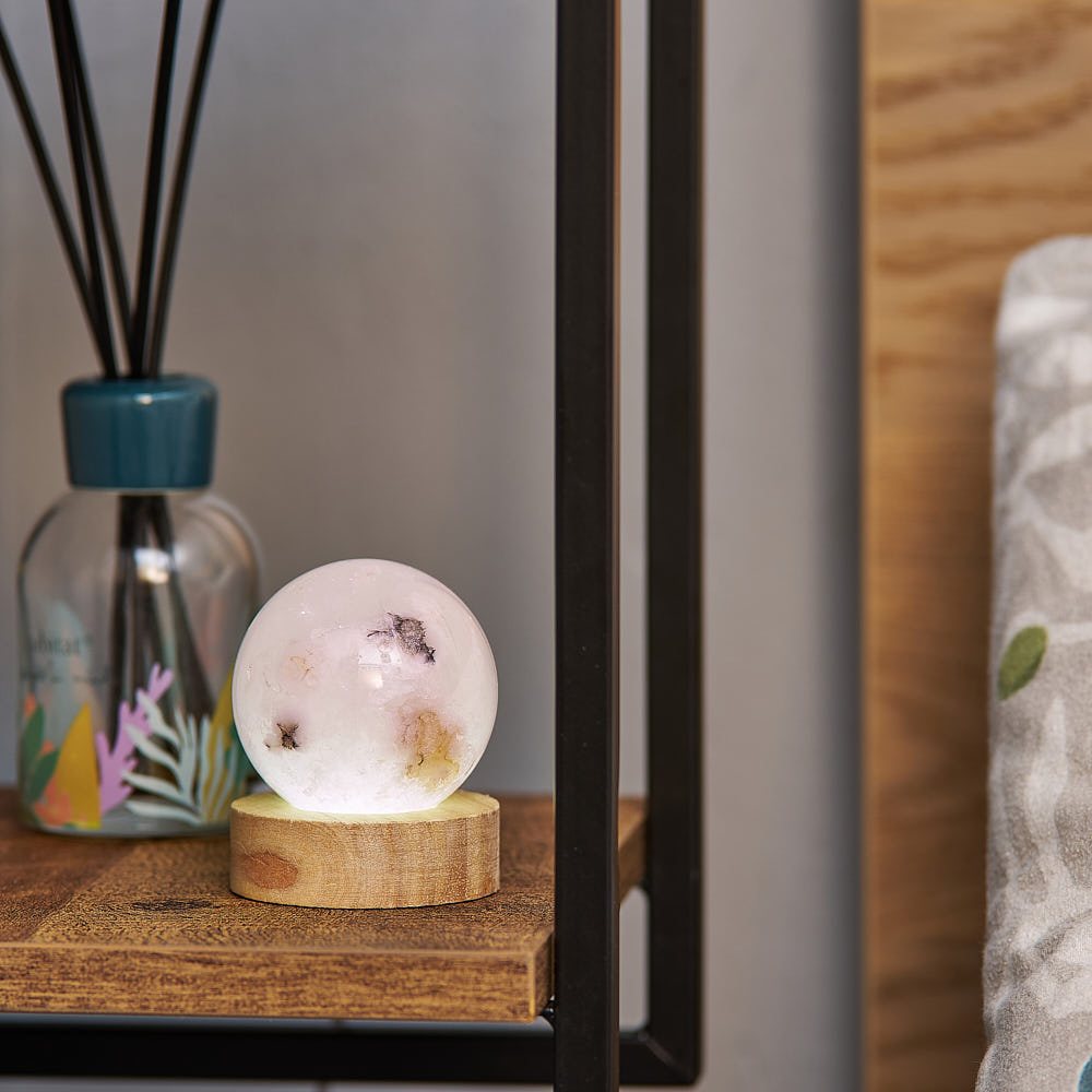 Moroccan Quartz Sphere | With or Without Light Base | 5-6cm - Crystal Nest