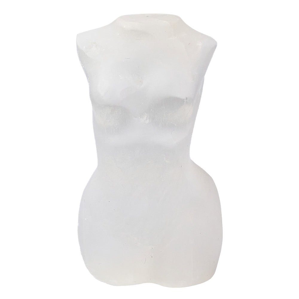 Selenite Goddess Statue (8cm) | Divine Feminine Crystal Carving