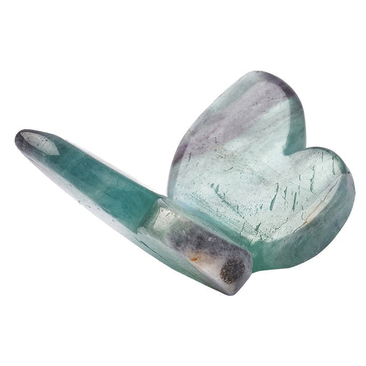 Fluorite Butterfly Crystal Carving