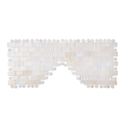 Clear Quartz Crystal Eye Mask | Cooling Relaxation for Face and Eyes