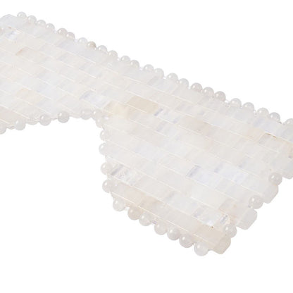 Clear Quartz Crystal Eye Mask | Cooling Relaxation for Face and Eyes