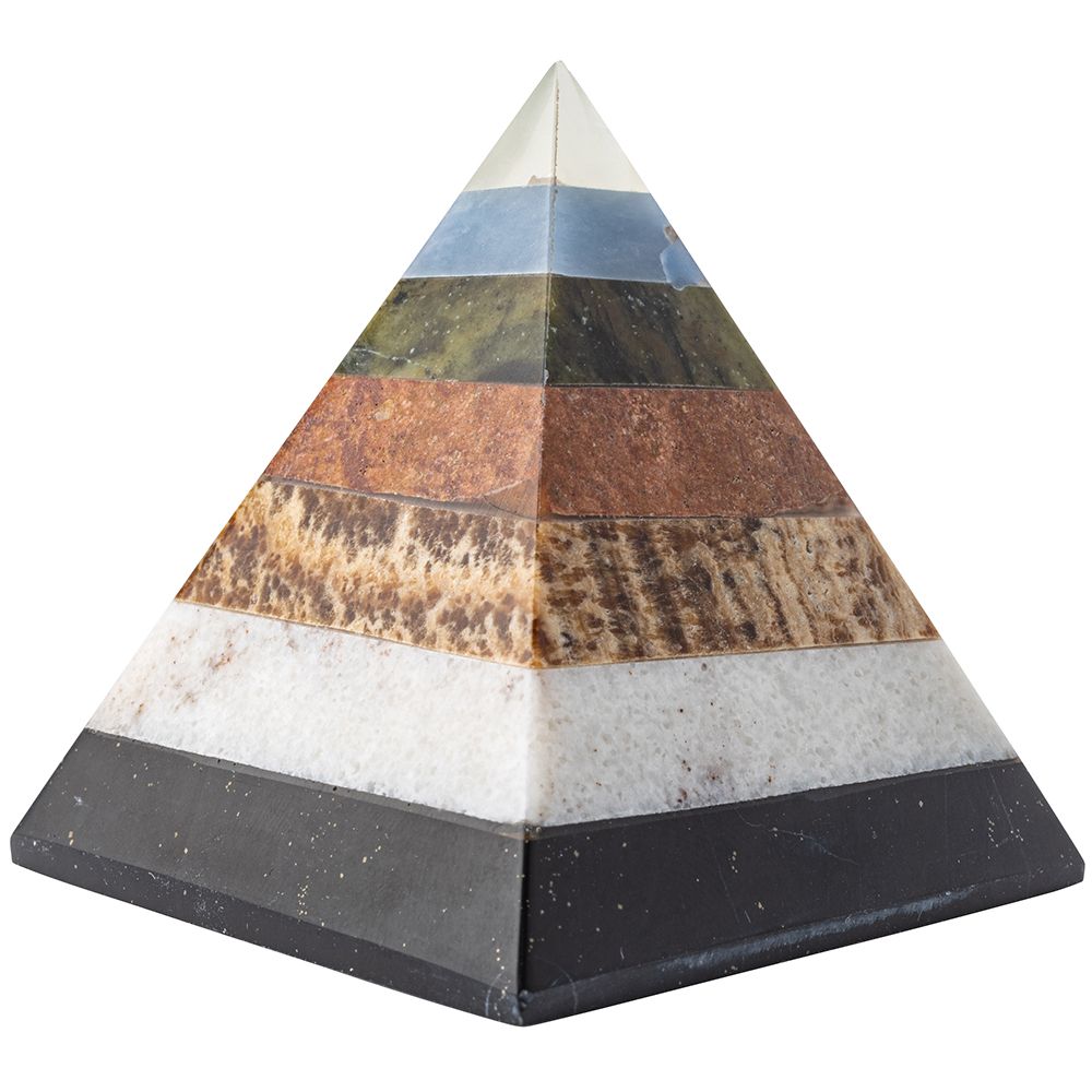 Multi-Stone Healing Crystal Pyramid - Crystal Nest