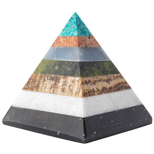 Multi-Stone Healing Crystal Pyramid - Crystal Nest