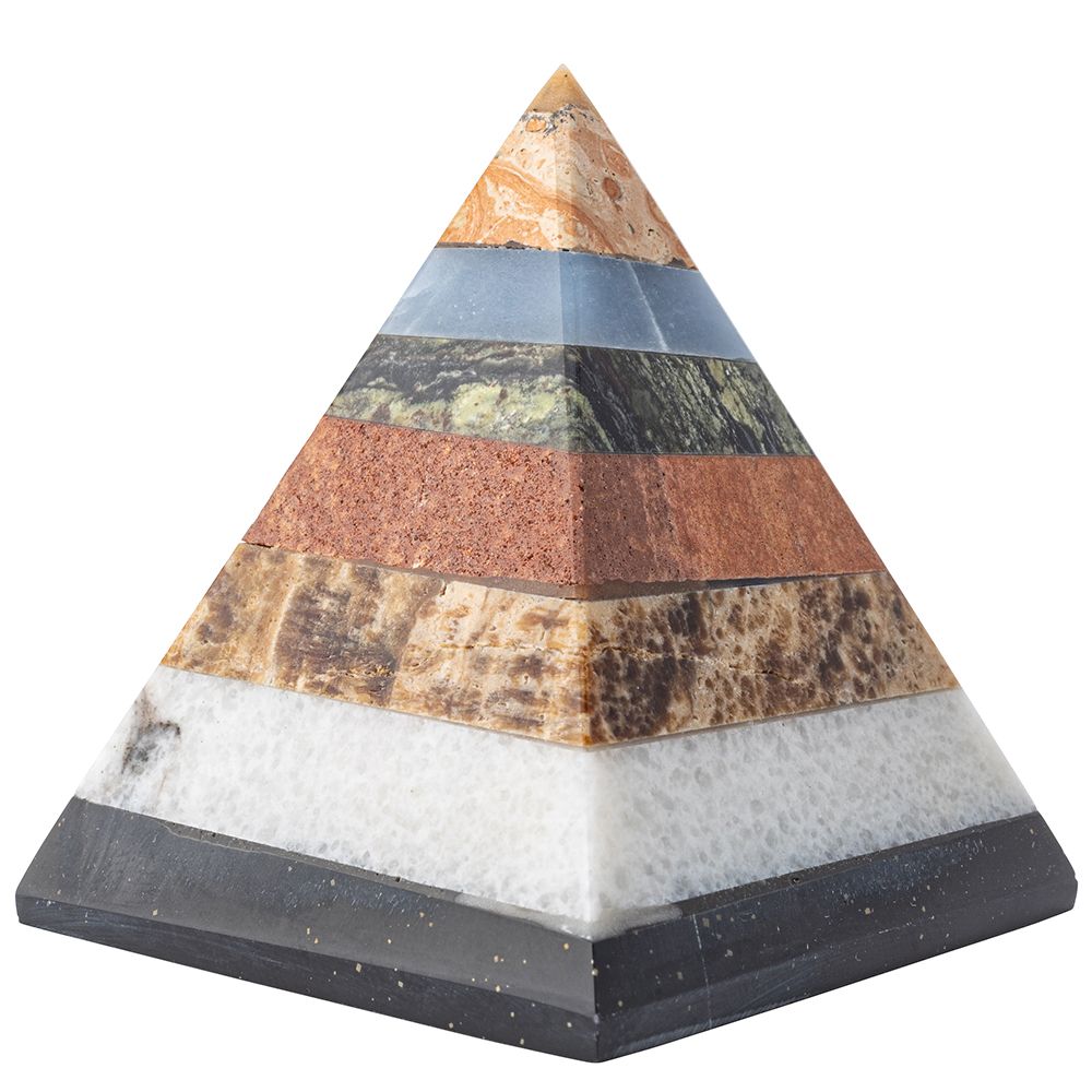 Multi-Stone Healing Crystal Pyramid - Crystal Nest
