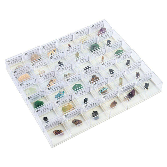 36-Piece Namibian Mini Mineral Collection - Crystal Nest