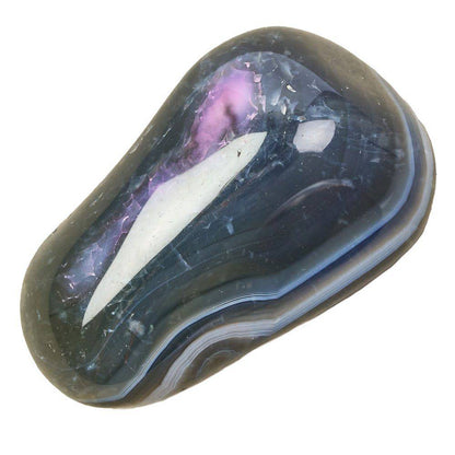 Natural Banded Agate Tumblestone - Large - Crystal Nest