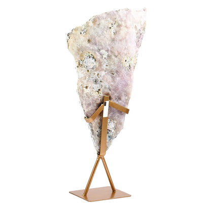 Amethyst Druze on Gold Stand - 1.9kg