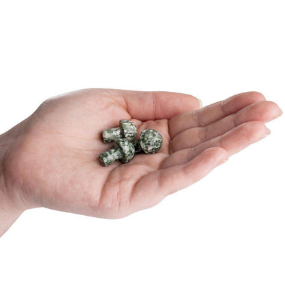 Snake Dragon Jade Mini Crystal Mushroom - Crystal Nest