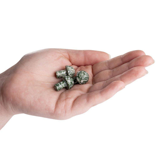 Snake Dragon Jade Mini Crystal Mushroom - Crystal Nest