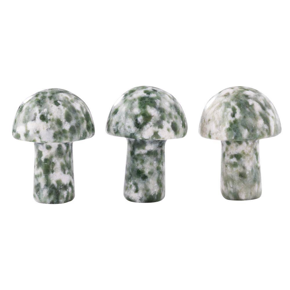 Snake Dragon Jade Mini Crystal Mushroom - Crystal Nest