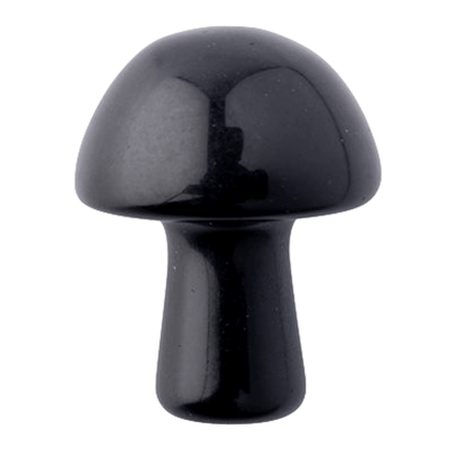 Black Obsidian Mini Crystal Mushroom - Crystal Nest