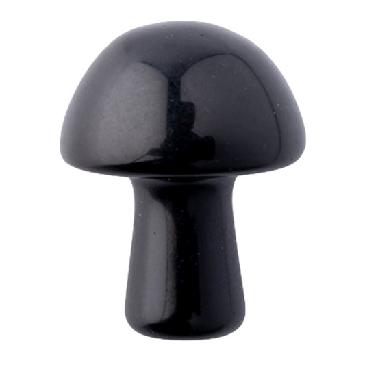 Black Obsidian Mini Crystal Mushroom