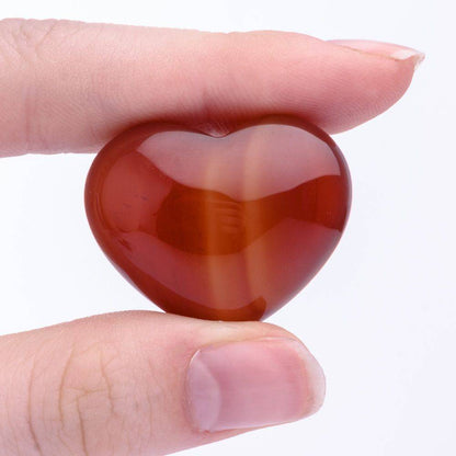 Carnelian Mini Crystal Heart - Crystal Nest