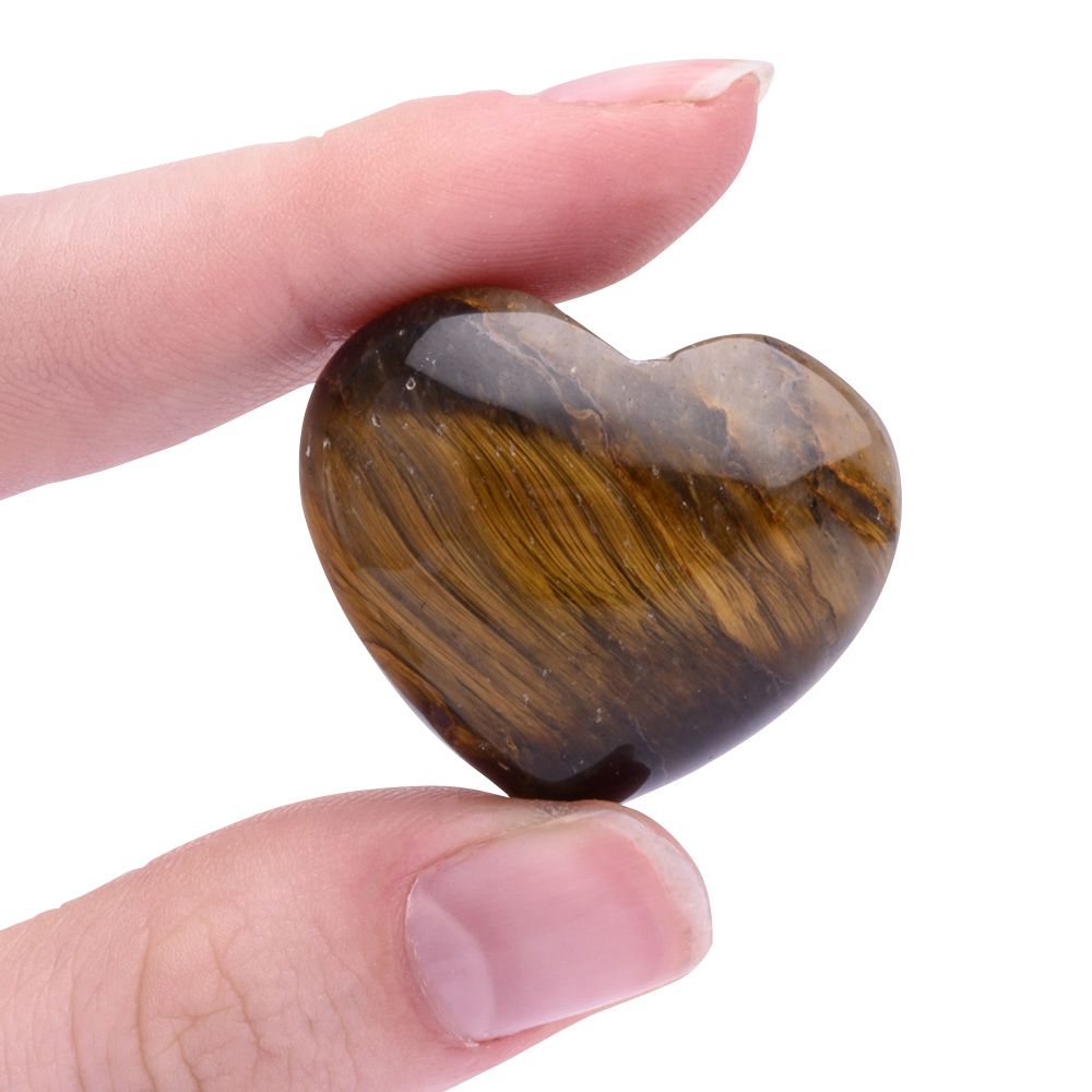 Tiger Eye Mini Crystal Heart