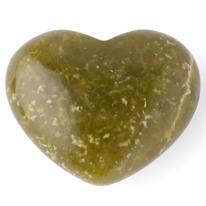 Olive Jade Mini Crystal Heart - Crystal Nest