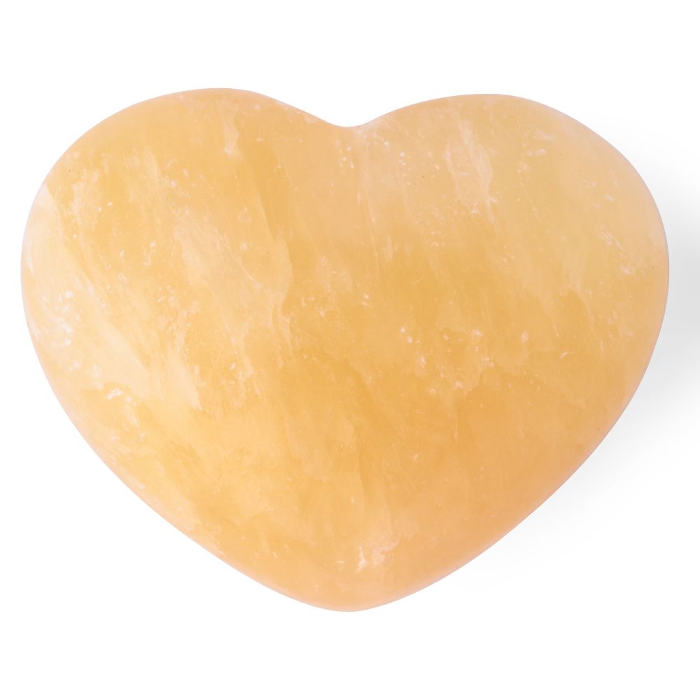 Yellow Calcite Mini Crystal Heart