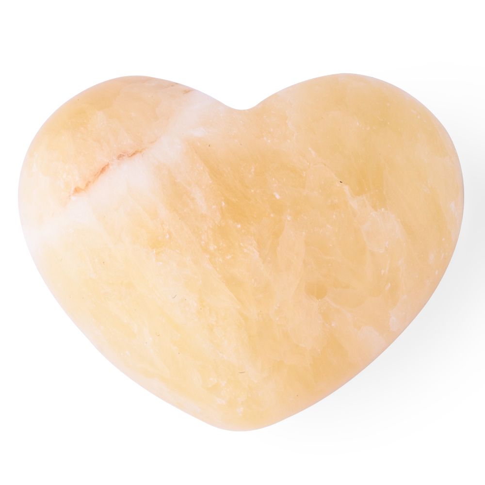 Yellow Calcite Mini Crystal Heart