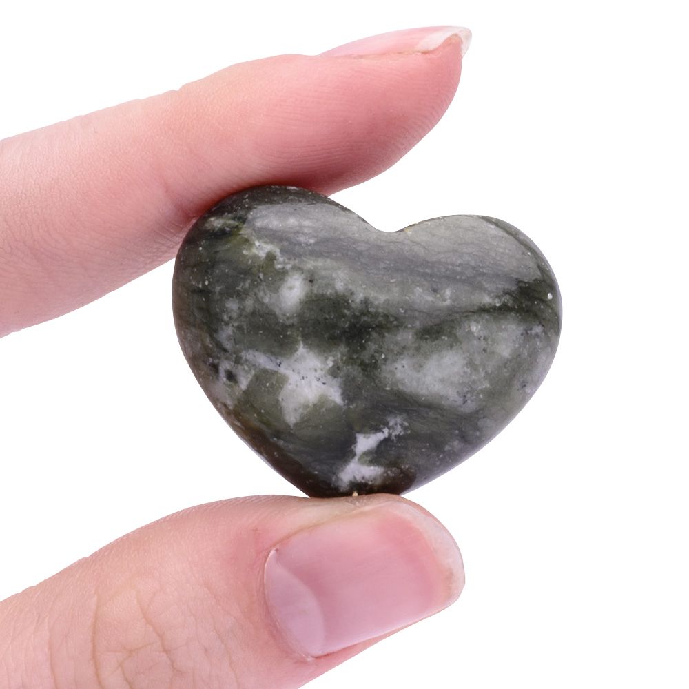 Serpentine Mini Crystal Heart