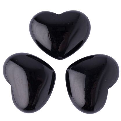 Black Obsidian Mini Crystal Heart - Crystal Nest
