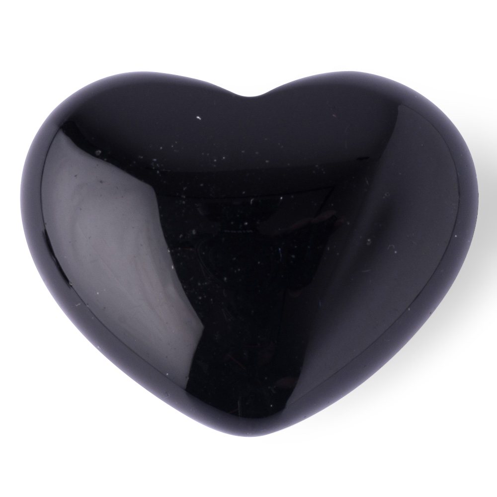 Black Obsidian Mini Crystal Heart - Crystal Nest