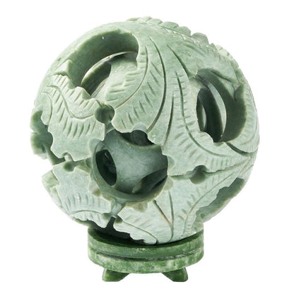 Serpentine Dragon Sphere on Stand | Protection, Power & Energy Flow