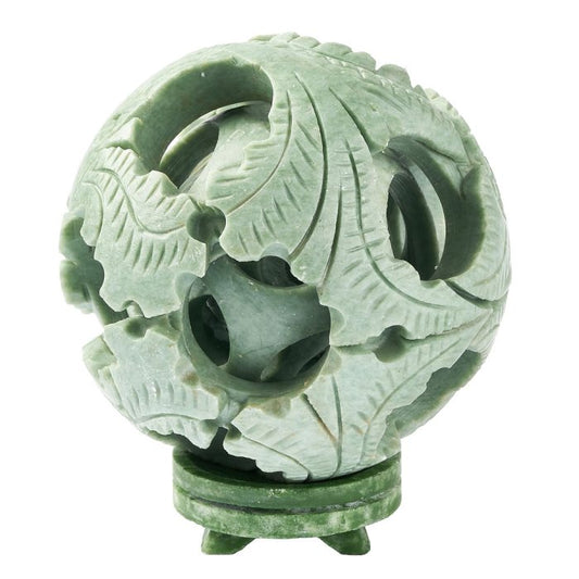 Serpentine Dragon Sphere on Stand | Protection, Power & Energy Flow