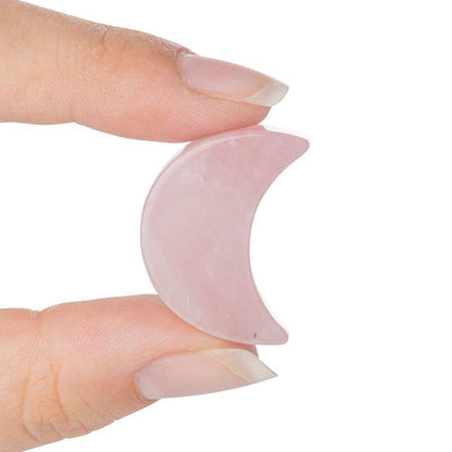 Rose Quartz Mini Crystal Moon - Crystal Nest